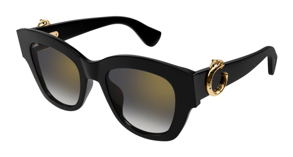 Cartier Sonnenbrille CT0547S-001 52-Cateye-Schwarz-Damen