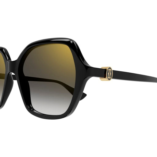 Cartier-Sonnenbrille-CT0470S-001 57-Eckig-Schwarz-Damen