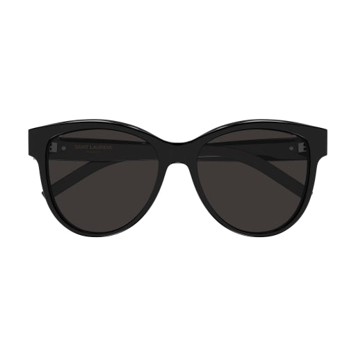 Saint Laurent SL M107-001 55 Sonnenbrille Damen Acetat schwarz/silber