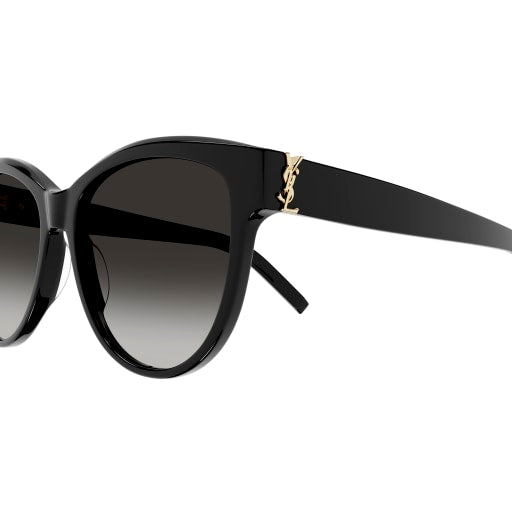 Saint Laurent SL M107-002 55 Sonnenbrille Damen Acetat schwarz/gold